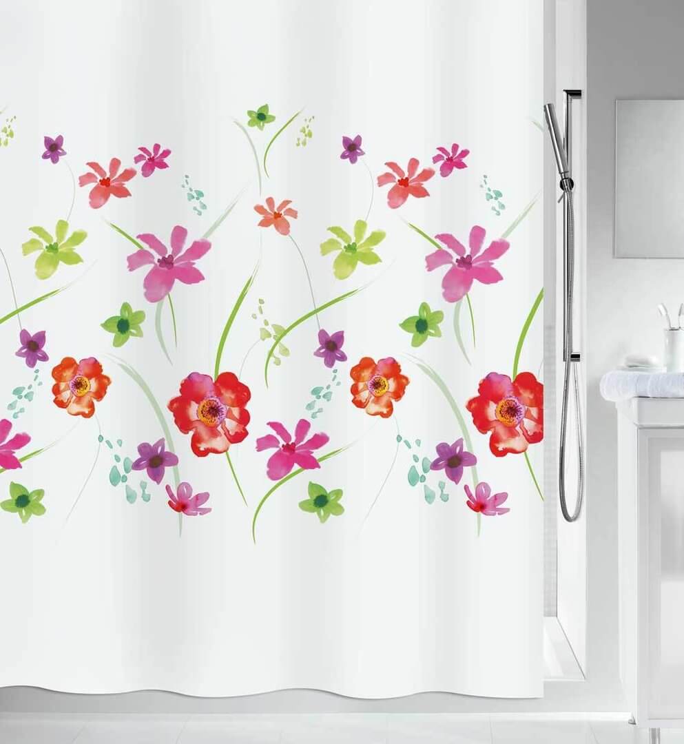 spirella - FLOWER MEADOW - Textil Duschvorhang